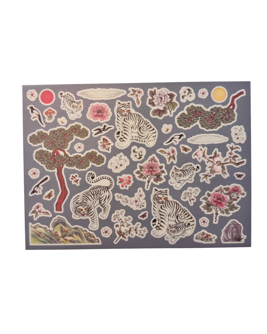 White Tiger Mother of Pearl Stationery Box | Letter Box