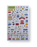 Cute Homebody Hamster Hangul & MBTI Sticker Sheet | Kawaii Korean Stationery | Planner Deco