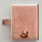 Cozy Bunny Bookstore Fuzzy Notebook