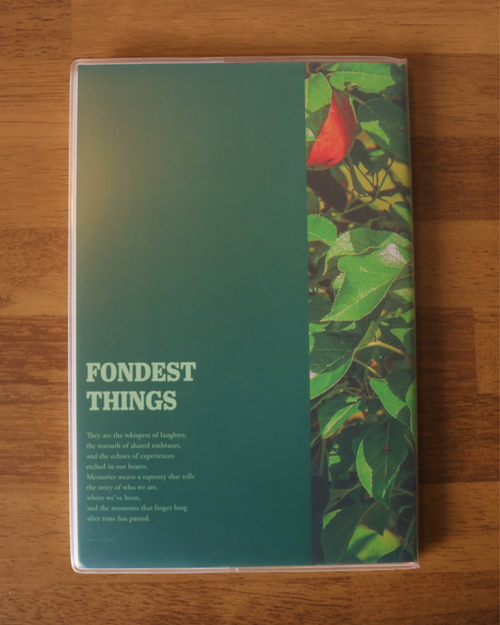 Clear Cover Notebook Fondest Things Lined Pages