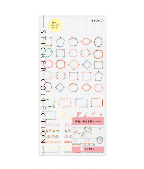 Midori Diary Sticker 2027