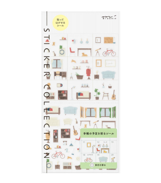 Midori Diary Sticker 2027