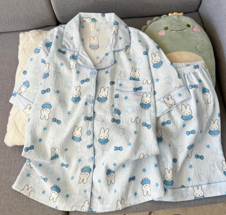 Women's Miffy Rabbit Short-Sleeve Pajama Set