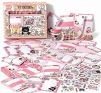Stickery Decorating Box Diary Decorating Set, Cat Dessert