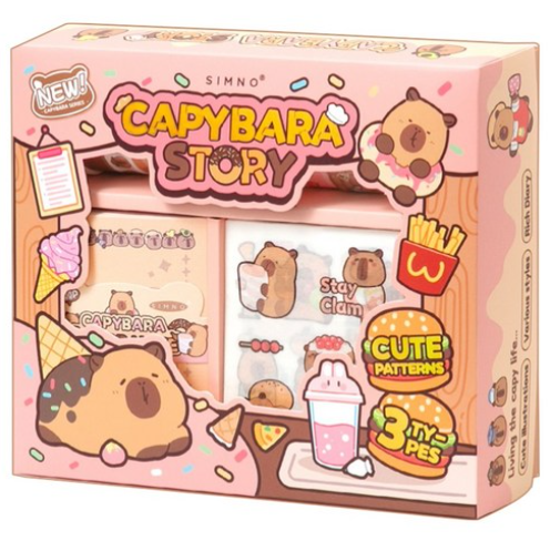 Decorating Box Diary Decorating Set, Capybara Story, 1 Set