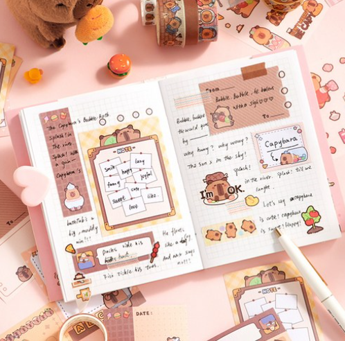 Decorating Box Diary Decorating Set, Capybara Story, 1 Set