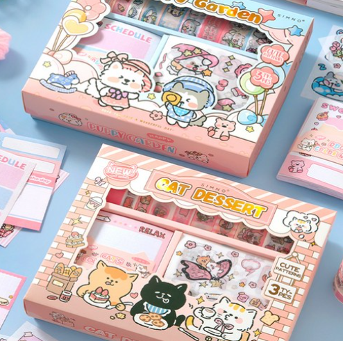 Decorating Box Diary Decorating Set, Puppy Garden 1 Set