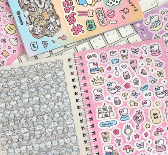 Love and Life Sticker Book Hokey Pokey Diary Decor Set - 1500 Designs