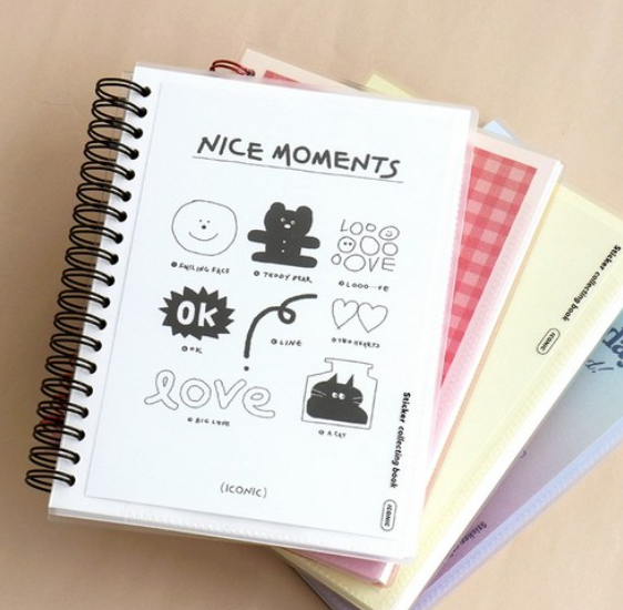 Sticker Collection Book - Translucent Cover - White