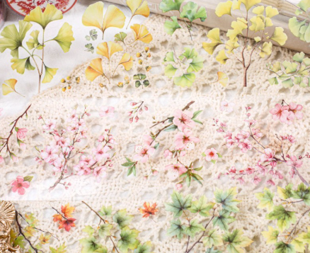 Cherry Blossom - Sakura - Transparent Flower Masking Tape