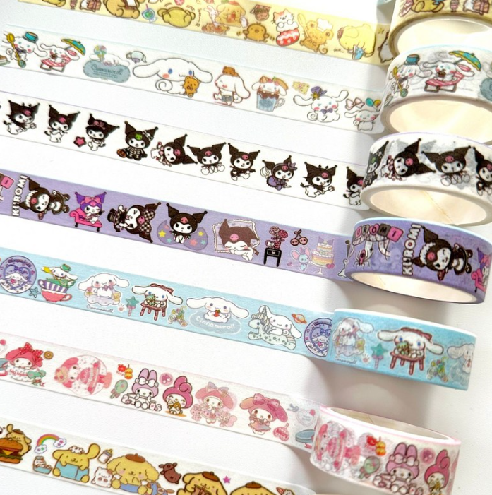 Sanrio Washi Tape Roll - Set of 10