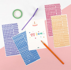 Korean Lettering Alphabet Sticker Set