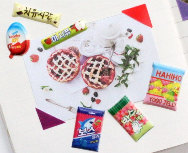 Petit Market: Miniature Squishy Snack Sticker Set