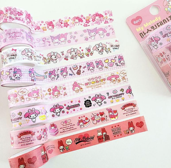 Sanrio My Melody Washi Tape Set of 8