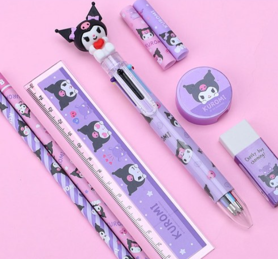 Kuromi Stationery Set