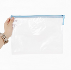 Plastic Junk Journal Storage Pouch A4 | Pastel Colors | Set of 5