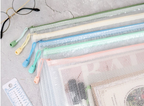 Plastic Junk Journal Storage Pouch A4 | Pastel Colors | Set of 5