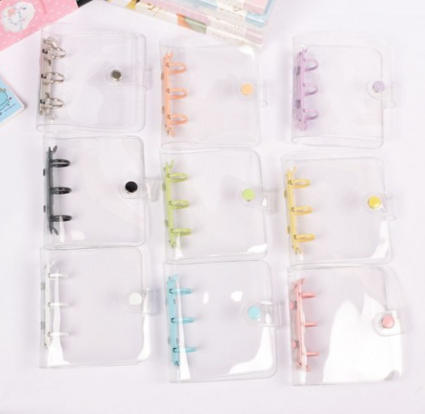 Mini 3-Ring Journal Binder | Vinyl Clear Cover