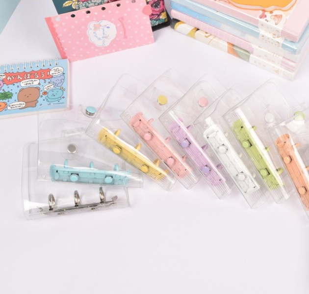 Mini 3-Ring Journal Binder | Vinyl Clear Cover