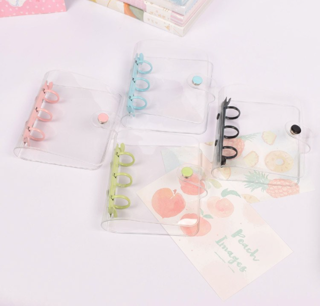 Mini 3-Ring Journal Binder | Vinyl Clear Cover