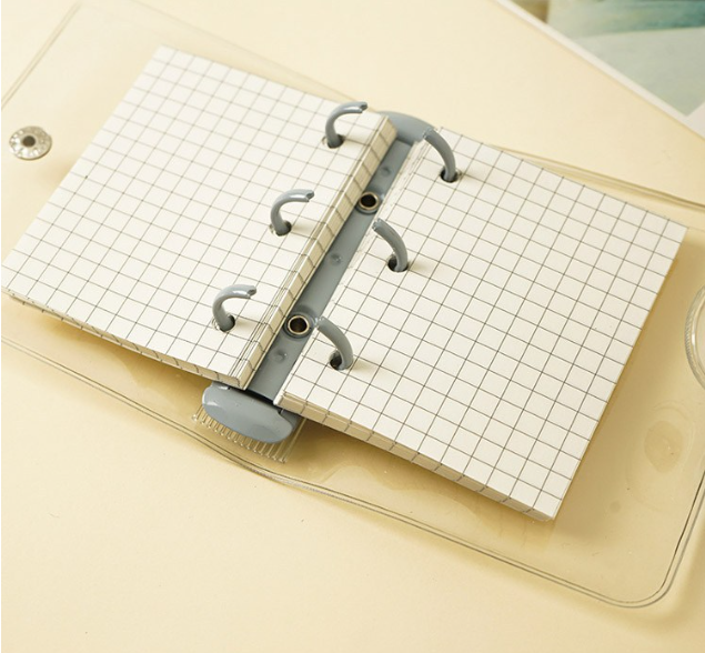 Mini 3-Ring Journal Binder | Vinyl Clear Cover