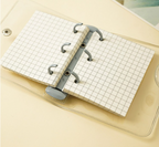 Mini 3-Ring Journal Binder | Vinyl Clear Cover