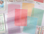 Heart Glitter Hologram Alphabet Journal Sticker Set | 6 Pieces