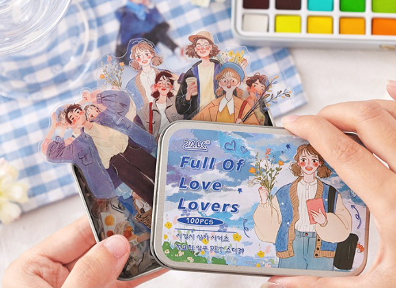 Full of Love Daily Vintage Fashion Sticker Flake Set - 100 Stickers
