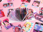 Nostalgic Animation Journal Decor Sticker Book Mini Poster 50 Sheets, Lovely Vibe