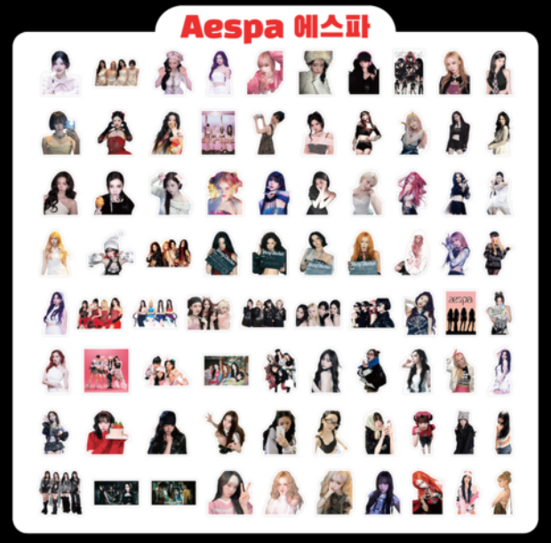 Ultimate Aespa 80-Piece Waterproof Sticker Set