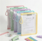 A4 Pastel Zip Up Pouch for Journaling and Study