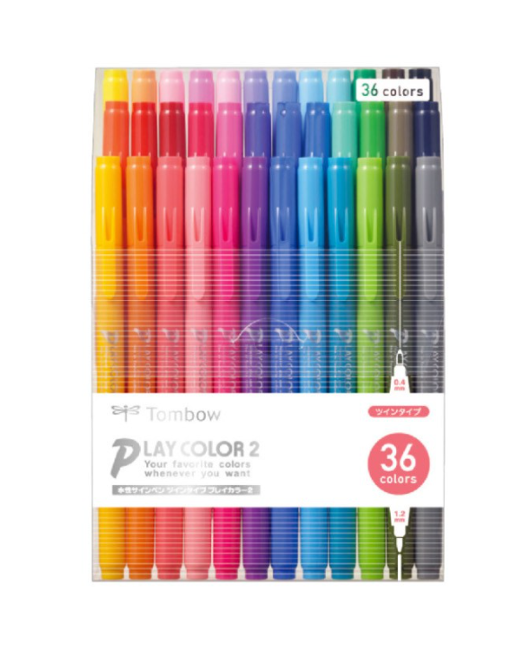 Tombow PlayColor 2, 36-Piece Sign Pen Set