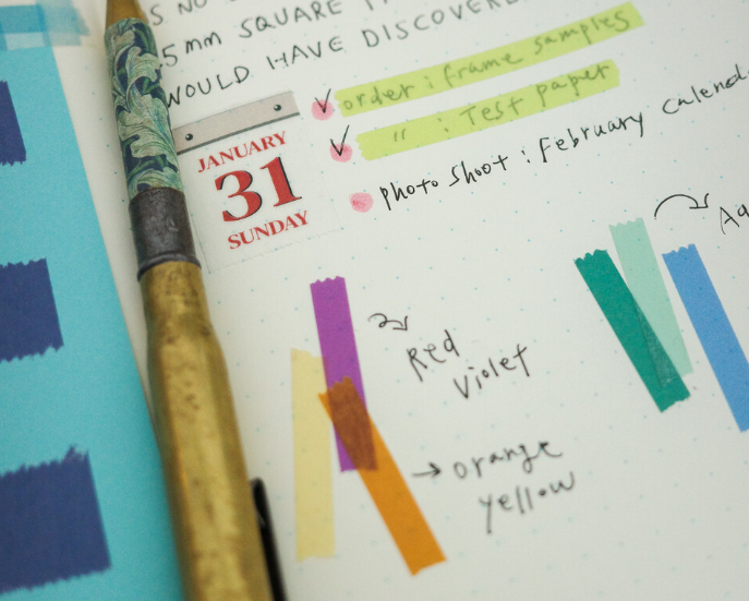2027 Calendar Washi Tape | Easy Tear off Roll