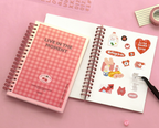 Sticker Collection Book - Translucent Cover - Rosy Pink