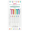 Zebra Mildliner Set of 5 - Florescent Colors