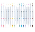 Zebra Mildliner Highlighter Set of 15, Mixed Colors