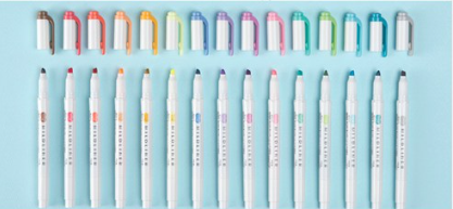 Zebra Mildliner Highlighter Set of 15, Mixed Colors