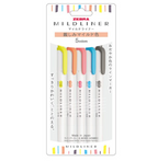 Zebra Mildliner Highlighter Set of 5 - Fruit Colors
