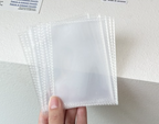 Mini 3-Ring Journal Binder | Vinyl Clear Cover & 10 Inserts