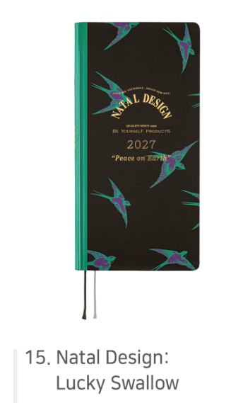 English Hobonichi Weeks 2027 Techno Diary | 20 Designs