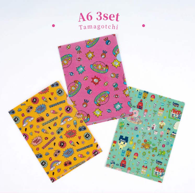 Hobonichi Clear Folder Set: Tamagotchi Limited Edition
