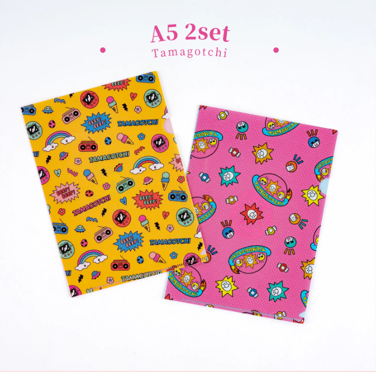 Hobonichi Clear Folder Set: Tamagotchi | A6 & A5