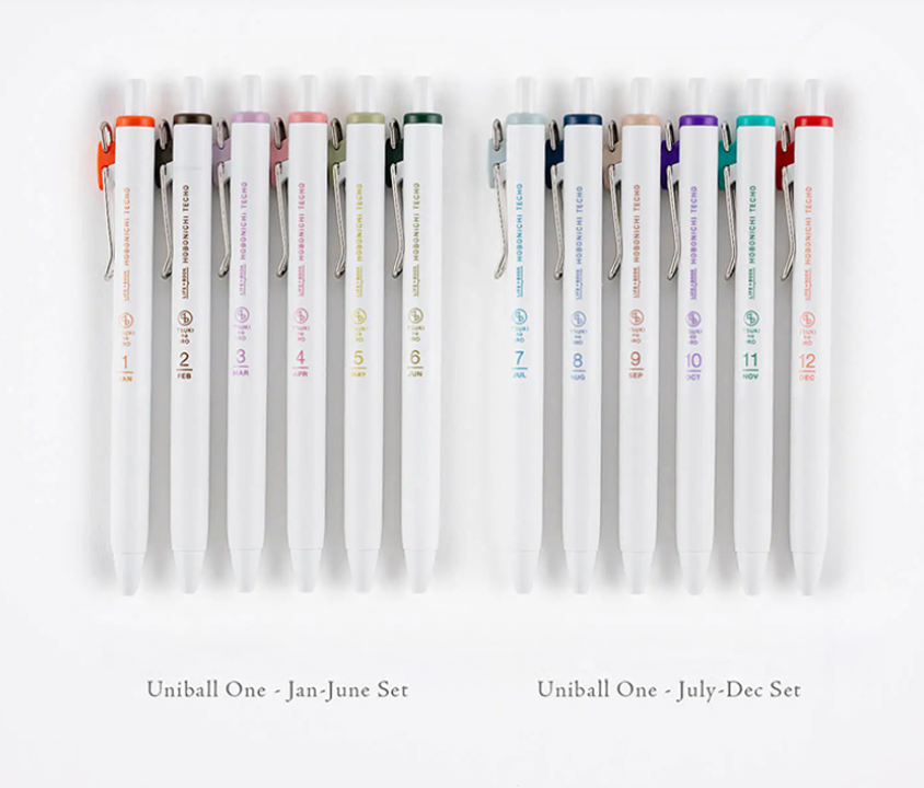 Hobonichi TSUKI no IRO Uni-ball One Gel Pen Set