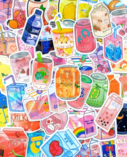 Aesthetic Beverage & Dessert Sticker Pack Vol. 1