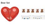Plus Sticker Deco Rush Heart Case
