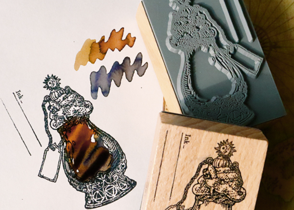 Dominant Industry Ink Archiving Book: Wooden Stamps