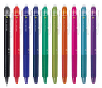 Pilot FriXion Eraseable Pen, Click-Action, 0.5/0.7 mm