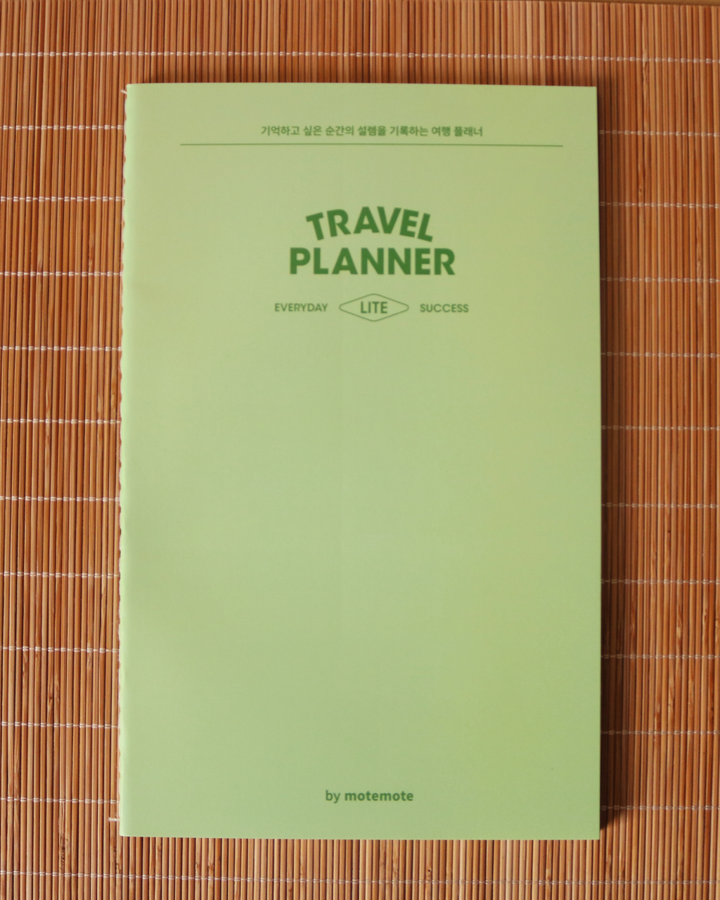 Travel Planner Soft Cover Grass Green